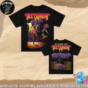 Testament An Evening With 2025 Tour Merch Two Sided Unisex T-Shirt