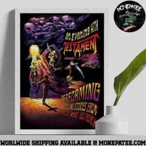 Testament An Evening With 2025 Poster Home Decor Canvas