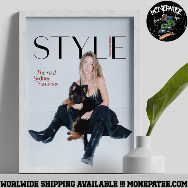 The Real Sydney Sweeney The Sunday Times Magazine Style 2025 Home Decor Poster Canvas