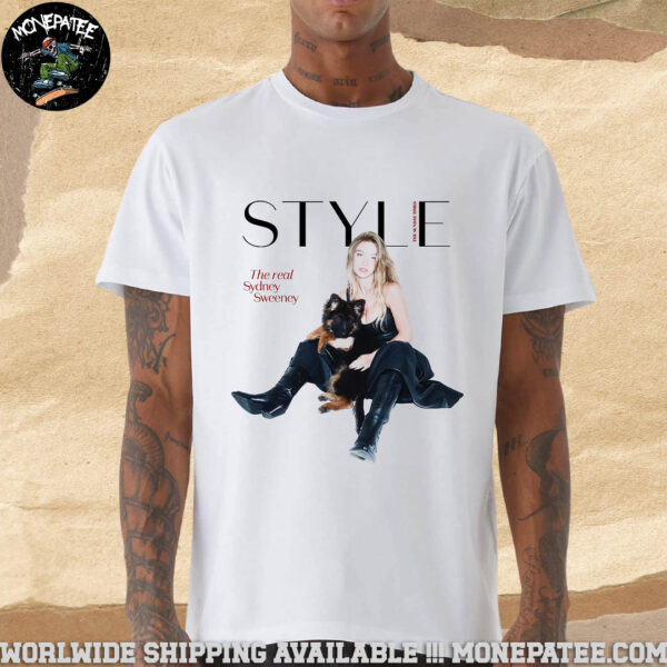 The Real Sydney Sweeney The Sunday Times Magazine Style 2025 Merch Unisex T-Shirt