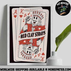 The Red Clay Strays In Las Vegas Nevada At The Theater At Virgin Hotels Las Vegas On December 12 2025 Decoratice Poster Canvas