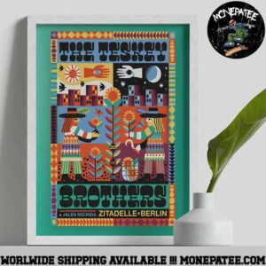 The Teskey Brothers Concert Poster At Citadel Music Festival Berlin On June 20 2025 Decorative Poster Canvas