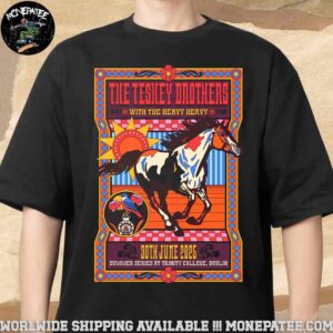 The Teskey Brothers Concert Poster Dublin At Summer Series At Trinity College On June 30th 2025 Unisex T-Shirt