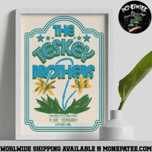 The Teskey Brothers Concert Poster In Edinburgh Scotland At User Hall On July 1 2025 Decorative Poster Canvas