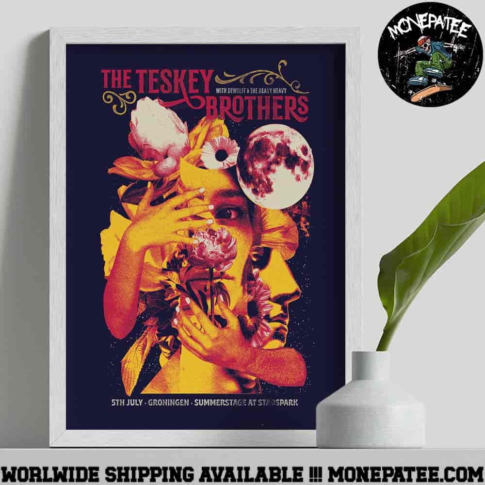 The Teskey Brothers Concert Poster In Groningen At Summerstage At Stadsspark On July 5th 2025 Decorative Poster Canvas The Teskey Brothers Concert Poster In Groningen At Summerstage At Stadsspark On July 5th 2025 Decorative Poster Canvas