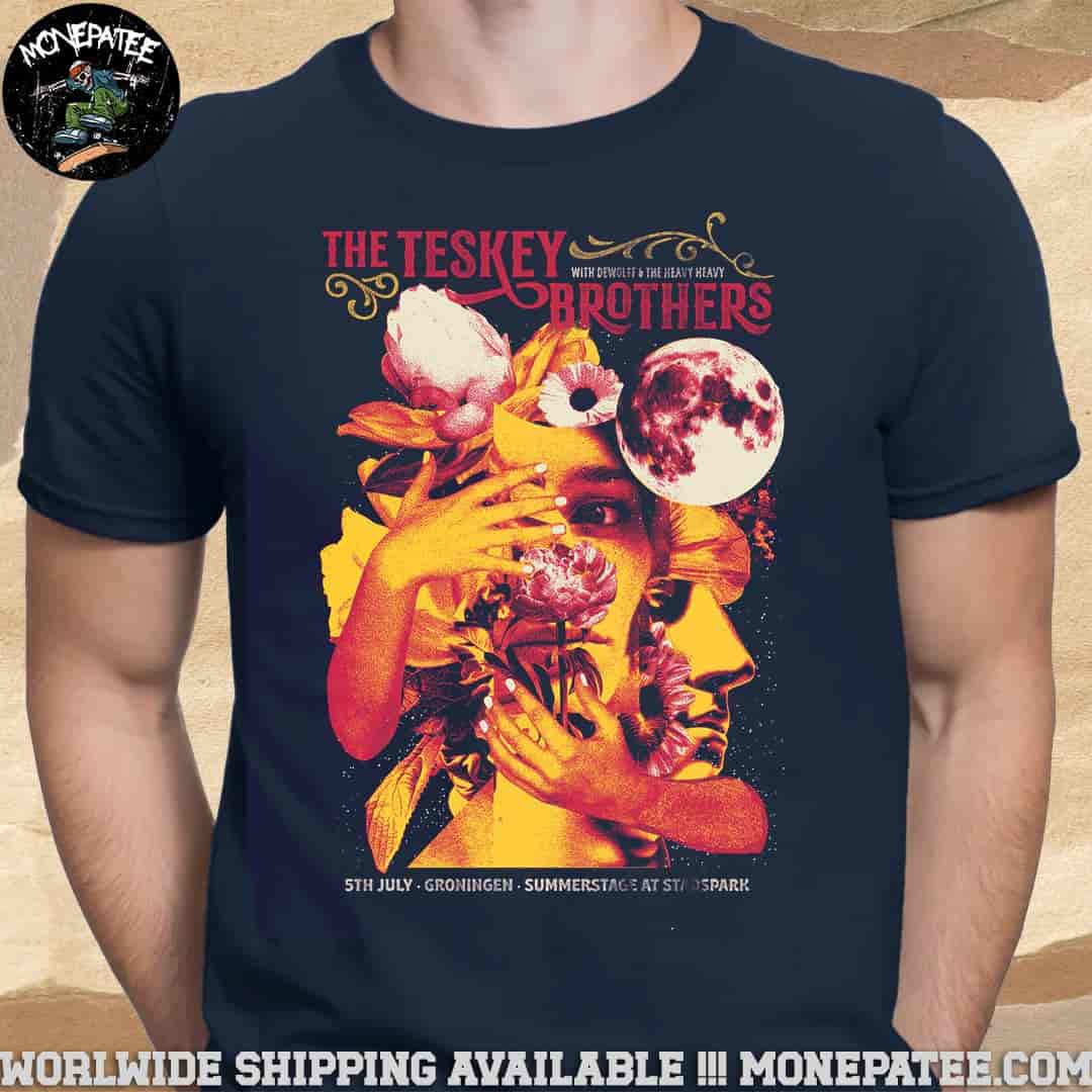 The Teskey Brothers Concert Poster In Groningen At Summerstage At Stadsspark On July 5th 2025 Unisex T-Shirt The Teskey Brothers Concert Poster In Groningen At Summerstage At Stadsspark On July 5th 2025 Unisex T-Shirt