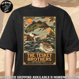 The Teskey Brothers Concert Poster In Halifax UK At The Piece Hall On June 29 2025 Unisex T-Shirt