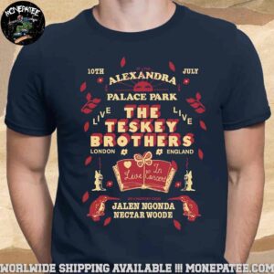 The Teskey Brothers Concert Poster In London England At Alexandra Palace Park On July 10th 2025 Unisex T-Shirt