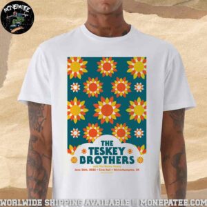 The Teskey Brothers Concert Poster In Wolverhampton UK At Civic Hall On June 26th 2025 Unisex T-Shirt