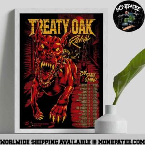 Treaty Oak Revival Bad State Of Mind Tour 2025 Part 2 Setlist Decorative Poster Canvas