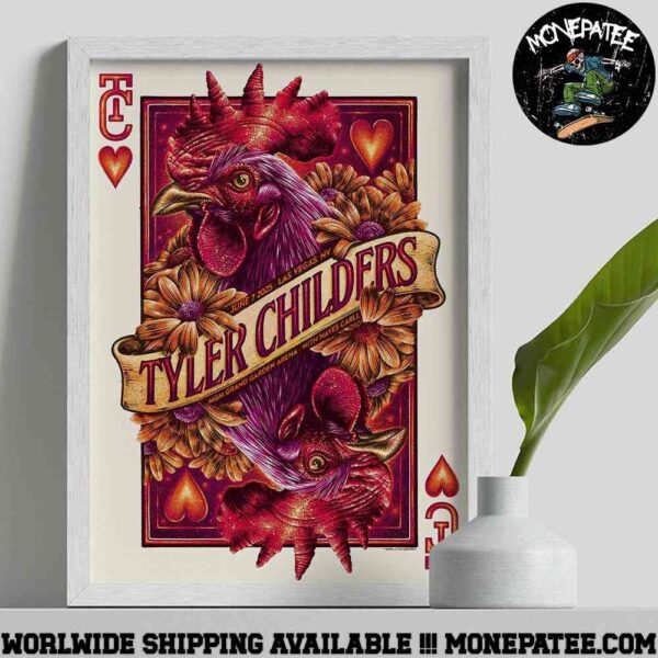 Tyler Childers On The Road Tour 2025 In Las Vegas Nv On June 7 2025 At Mgm Grand Garden Arena Decorative Poster Canvas