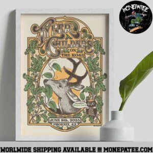 Tyler Childers On The Road Tour Concert Poster For Show In Phoenix Az On June 8 2025 At Talking Stick Resort Amphitheatre Decorative Poster Canvas