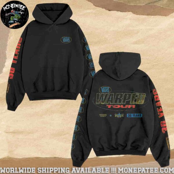 Vans Warped Tour 2025 30 Years Fire Relief Hoodie Merchandise Unisex Shirt