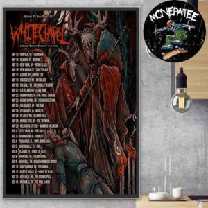 Whitechapel Rituals of Hate Tour 2025 Date List With Special Guest Bodysnatcher AngelMaker And Disembodied Tyrant Home Decor Poster Canvas
