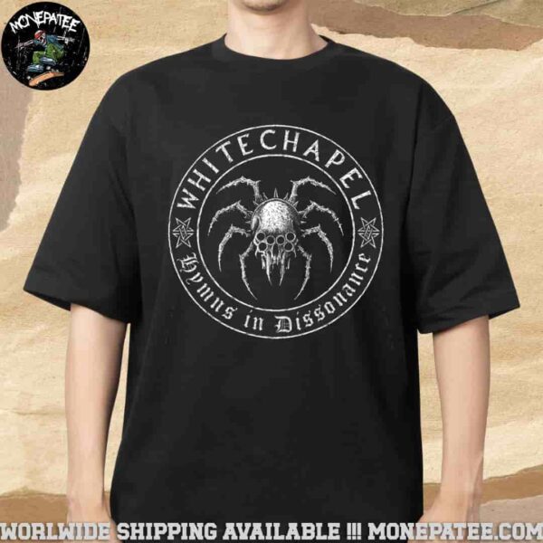 Whitechapel Spider Skull Hymns In Dissonance Merchandise Unisex T-Shirt