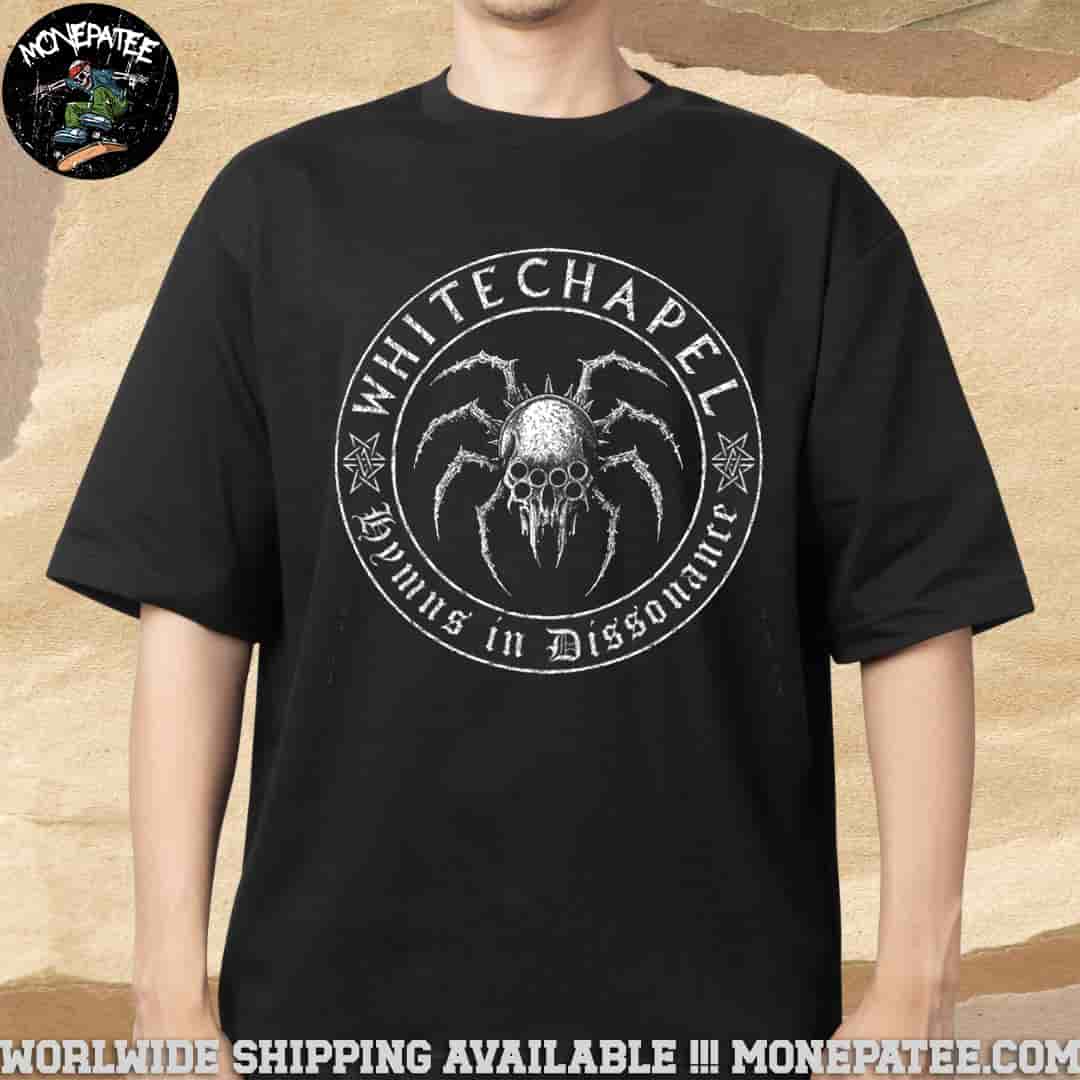 Whitechapel Spider Skull Hymns In Dissonance Merchandise Unisex T-Shirt Whitechapel Spider Skull Hymns In Dissonance Merchandise Unisex T-Shirt