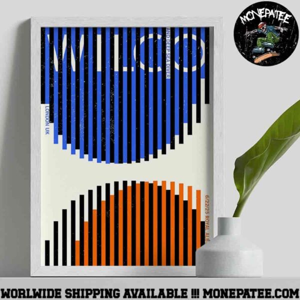 Wilco And Deep Sea Diver Concert Poster In London UK June 22 2025 At Royal Albert Hall Decorative Poster Canvas