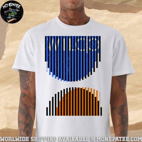 Wilco And Deep Sea Diver Concert Poster In London UK June 22 2025 At Royal Albert Hall Unisex T-Shirt