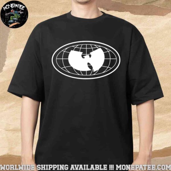 Wu Tang Clan Black And White Globe Logo Merchandise 2025 Unisex T-Shirt