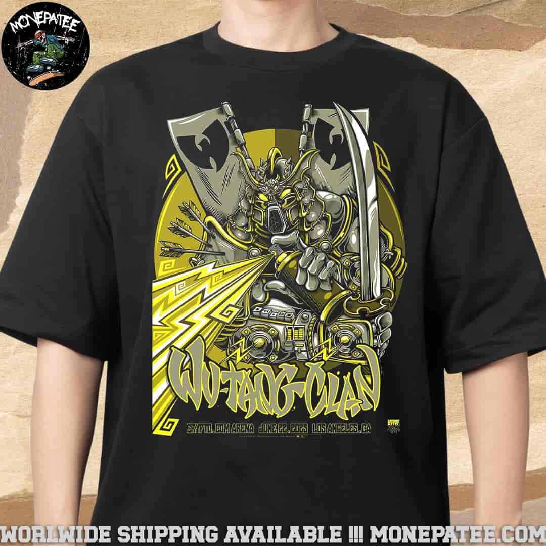 Wu Tang Clan Concer Poster In Los Angeles CA On June 22 2025 At Crypto Com Arena Unisex T-Shirt Wu Tang Clan Concer Poster In Los Angeles CA On June 22 2025 At Crypto Com Arena Unisex T-Shirt