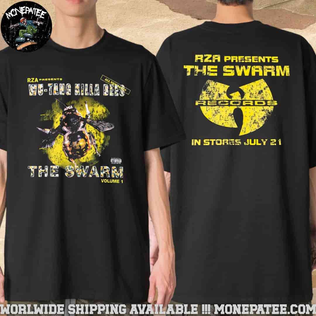Wu Tang Clan Killa Bees The Swarm Records In Stories July 21 Merchandise 2025 Unisex Two Sides T-Shirt Wu Tang Clan Killa Bees The Swarm Records In Stories July 21 Merchandise 2025 Unisex Two Sides T-Shirt