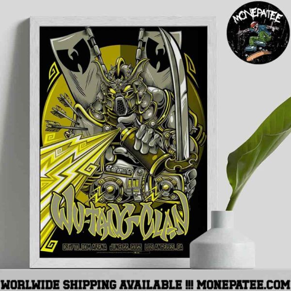 Wu Tang Clan Los Angeles CA On June 22 2025 At Crypto Com Arena Decorative Poster Canvas