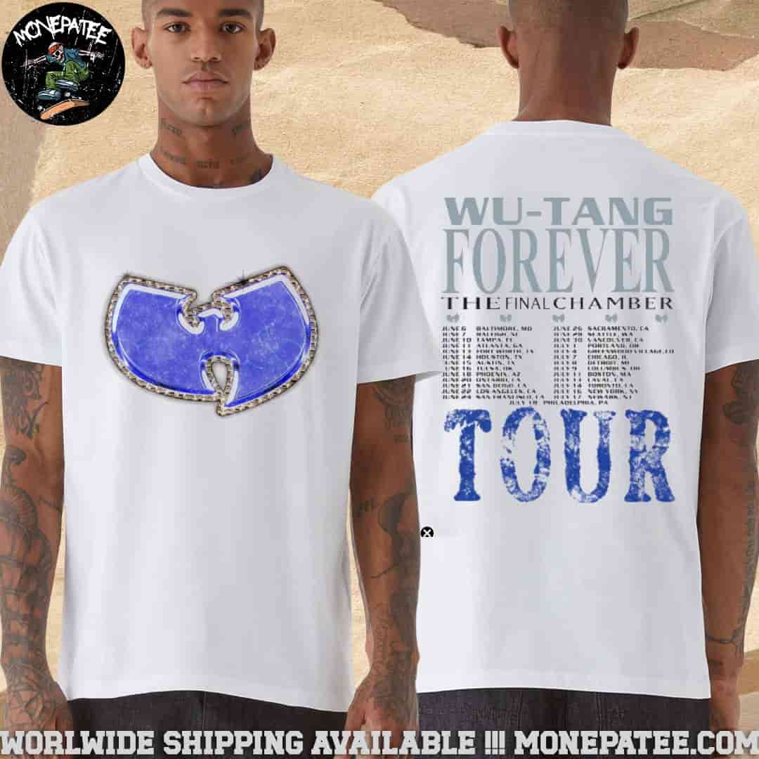 Wu Tang Clan Wu-Tang Forever The Final Chamber Tour 2025 Iced Wu Dates List Merchandise Two Sides Unisex T-Shirt Wu Tang Clan Wu-Tang Forever The Final Chamber Tour 2025 Iced Wu Dates List Merchandise Two Sides Unisex T-Shirt
