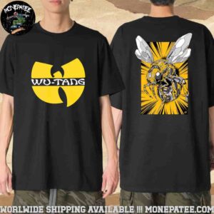 Wu-tang Clan Concert Poster In Atlanta GA On June 11 2025 At State Farm Arena Merchandise Two Sided Unisex T-Shirt