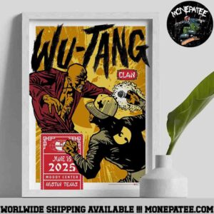 Wu-tang Clan Concert Poster In Austin TX On June 15 2025 At Moody Center Home Decor Poster Canvas