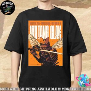 Wu-Tang Clan Samurai Bee Poster On June 13 2025 Live Show At Dickies Arena In Fort Worth TX Merchandise Unisex T-Shirt
