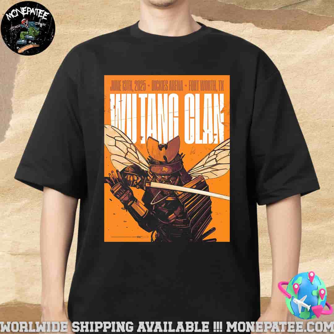 Wu-Tang Clan Samurai Bee Poster On June 13 2025 Live Show At Dickies Arena In Fort Worth TX Merchandise Unisex T-Shirt Wu-Tang Clan Samurai Bee Poster On June 13 2025 Live Show At Dickies Arena In Fort Worth TX Merchandise Unisex T-Shirt