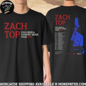 Zach Top Cold Beer And Country Music Tour 2025 Two Sided Unisex T-Shirt