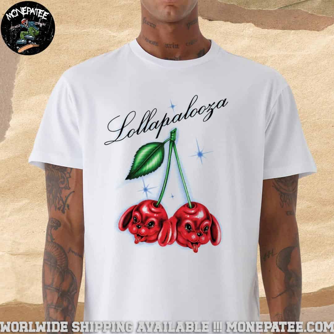 Lollapalooza 2025 Cherry Dog Unisex T-Shirt Lollapalooza 2025 Cherry Dog Unisex T-Shirt