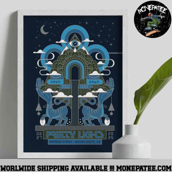 pretty lights Exclusive Poster For Show Night 1 In Buena Vista CO At Merdow Creek On June 27 2025 Decorative Poster Canvas