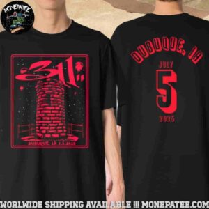 311 Band Dubuque Event Tee Unity Tour 2025 Live At Back Waters Stage On Saturday July 5th Two Sided Unisex T-Shirt