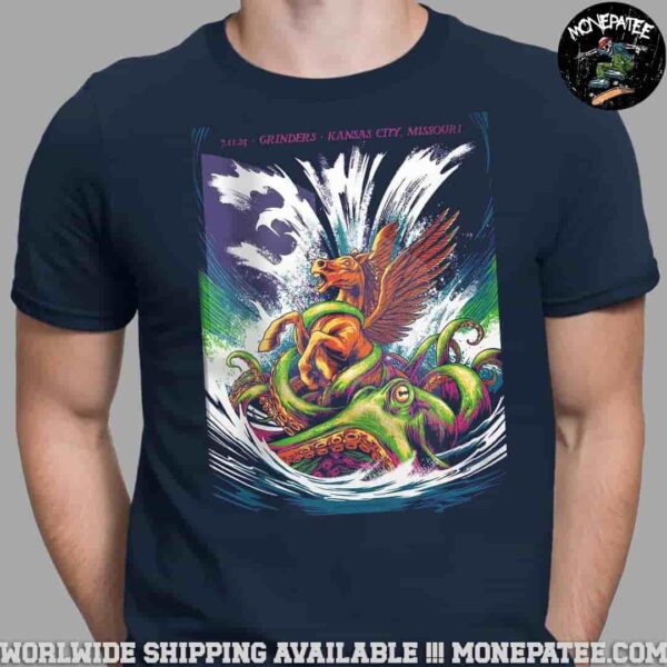 311 Band Kansas City MO Concert Poster On July 11 2025 At Grinders KC Unisex T-Shirt
