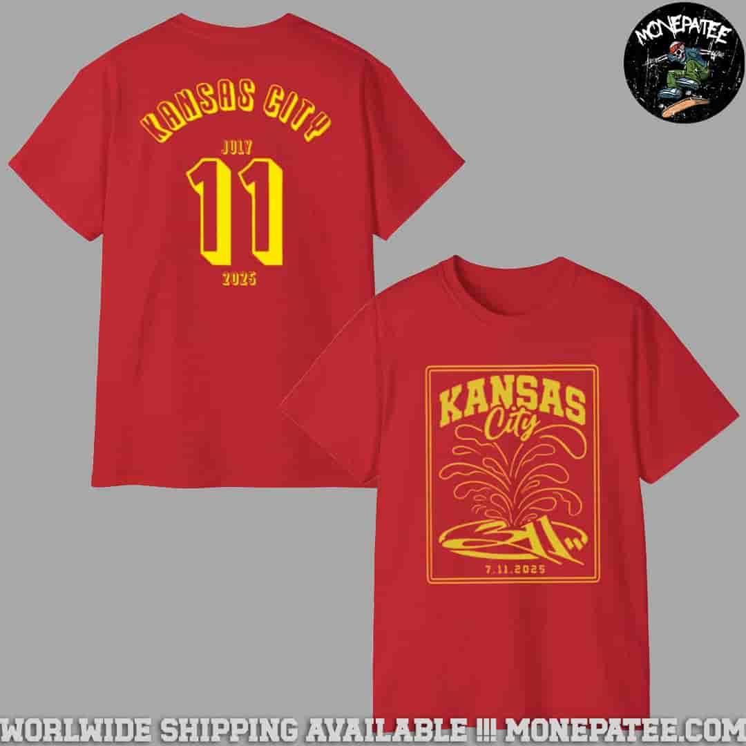 311 Band Kansas City Mo Exclusive Tee On July 11 2025 At Grinders Kc Two Sided Unisex T-Shirt 311 Band Kansas City Mo Exclusive Tee On July 11 2025 At Grinders Kc Two Sided Unisex T-Shirt