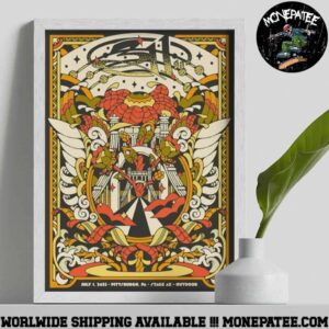 311 Band Pittsburgh PA Poster On July 1 2025 Live At Stage Ae Outdoors Decorative Wall Art