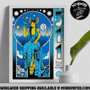 311 Band Rockford IL Unity Tour 2025 Event Poster At Hard Rock Casino On Jul 6 Decorative Poster Canvas