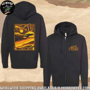 311 Band Unity Tour 2025 Surfer Pull Over Zip Hoodie