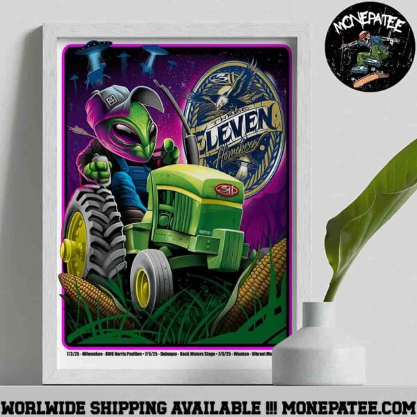 311 Band Venue Poster In Milwaukee Dubuque Waukee On Jul 3-5-9 2025 Farmers Outside The Planet Art Work Decorative Poster Canvas