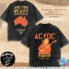 ACDC PWR Up Warsaw Polska 2025 Merch Washed Shirt At PGE Narodowy On July 4 2025 Monumental Voltage Tee