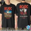 AC/DC Are You Ready PWR UP World Tour 2025 Australia Map Merchandise Two Sided Unisex T-Shirt