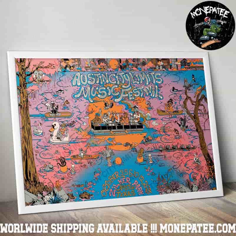Austin City Limits Festival 2025 Rattler Poster At Zilker Park In Austin TX On October 3-5 And 10-12 Signed And Numbered Poster Canvas Austin City Limits Festival 2025 Rattler Poster At Zilker Park In Austin TX On October 3-5 And 10-12 Signed And Numbered Poster Canvas