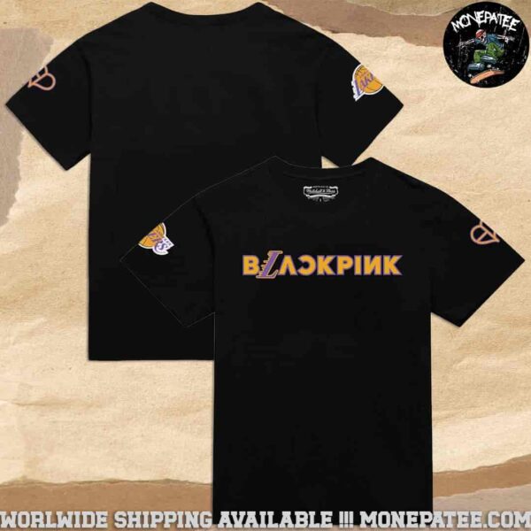 BLACKPINK In Your Area NBA Collaboration Los Angeles Lakers Mitchell And Ness Two Sided Unisex T-Shirt