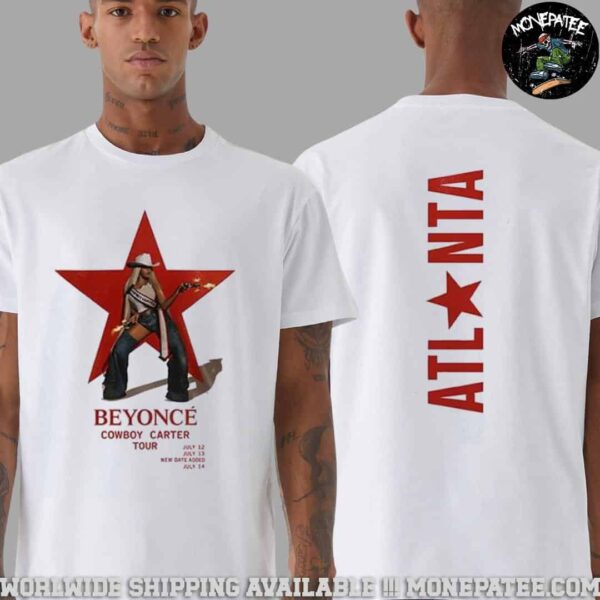 Beyonce CCT Atlanta 2025 Cowboy Carter Tour Star Girl Two Sied Unisex T-Shirt