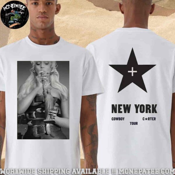 Beyonce Cowboy Carter Tour Shirt CCT New York 2025 Tee Exclusive At Metlife Stadium On May 22 Double-Sided T-Shirt