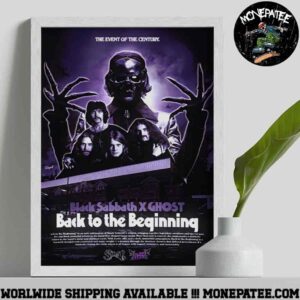 Black Sabbath X Ghost Back To The Beginning 2025 The Event Of The Century Decorative Poster Canvas
