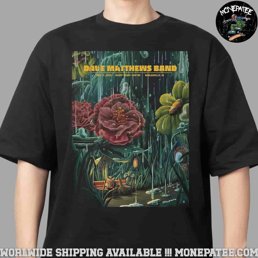 Dave Matthews Band In Noblesville IN At Rouff Music Center On July 11 2025 Unisex T-Shirt Dave Matthews Band In Noblesville IN At Rouff Music Center On July 11 2025 Unisex T-Shirt