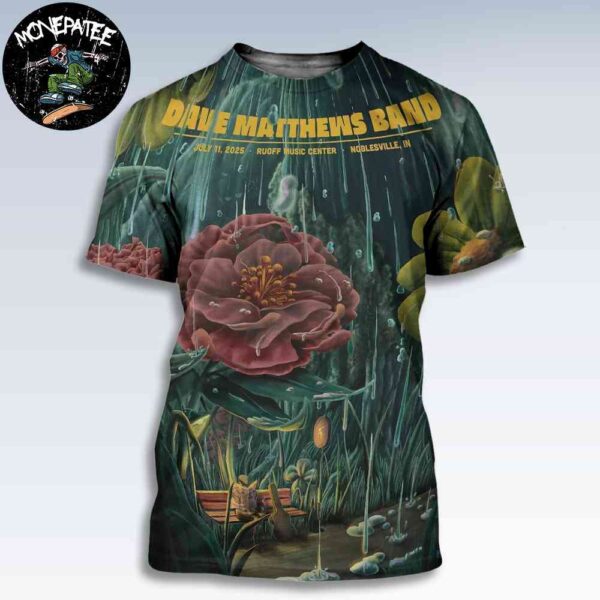 Dave Matthews Band In Noblesville In At Rouff Music Center On July 11 2025 All Over Print T-Shirt